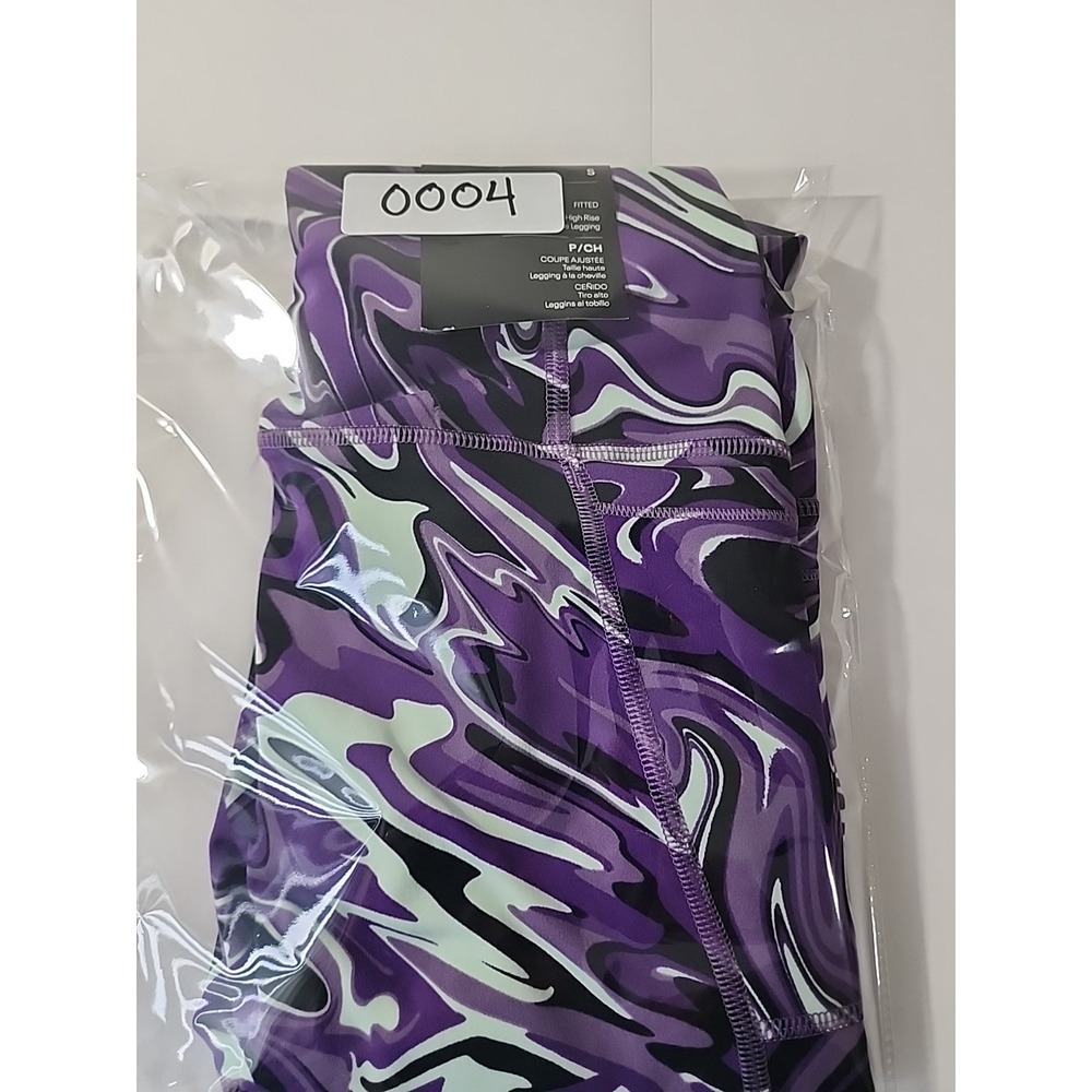 Under Armour Womens Purple Marble Print High Rise Ankle Leggings 1376341 Small - Picture 9 of 9